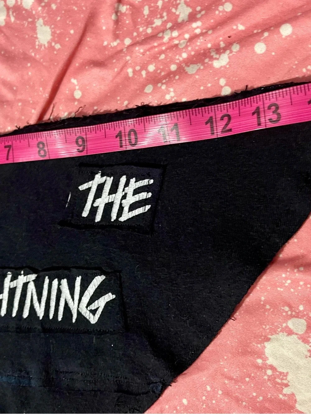 Metallica Upcycled Dog Bandana size Med Ride the Lightning